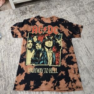 AC/DC Highway to Hell Graphic Tie Die T-shirt Size XL